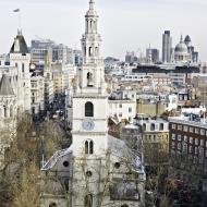 St Clement Danes Church viewed from Australia House.